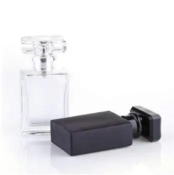 

10 x 30ml Clear Black Refillable Empty Glass Perfume Bottle with spray Portable Empty Case Perfume Bottles Atomizer