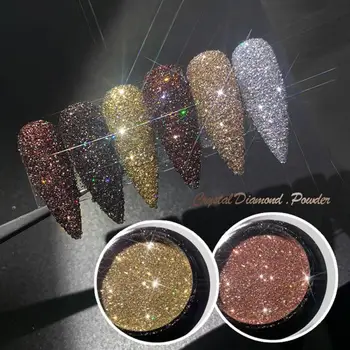 

Holographic Quicksand Nail Powder Glitter Nail Art Decoration Holo Acrylic Glitter Shimmer Pigment DIY Manicure Tools