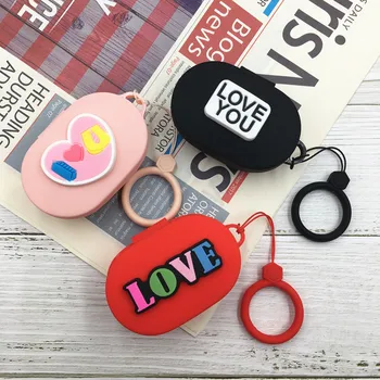 

NEW Silicone Earphone Case with Hook for Xiaomi redmi airdots Bluetooth Wireless Headset Protection Case Protective Cover