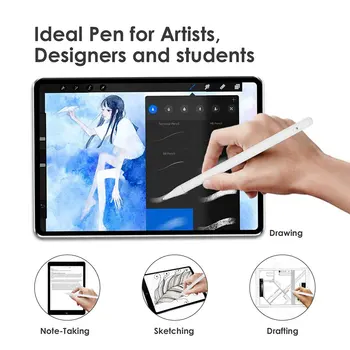 

Portable Universal Stylus Pen for iPad with Palm Rejection Precise USB Charging Drawing Pencil for iPad Pro/Air/Mini