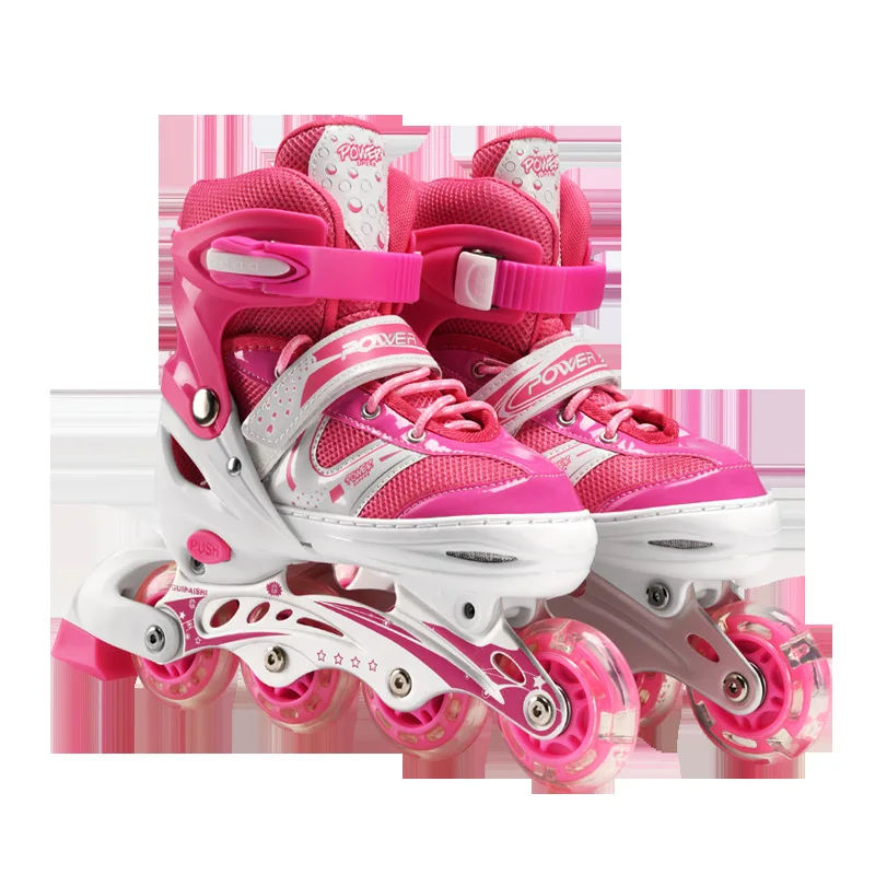 

CHILDREN'S Skates Women's Adjustable Full Set 3-5-6-Year-Old In-line Skating Profession Roller Skates Beginners Skates