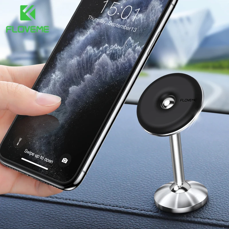 FLOVEME Magnetische Auto Telefon Halter Langen Abschnitt Für iPhone 11 7 8 X Armaturenbrett-halter