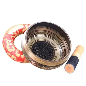 

Handmade Buddha Tibet Bowl Sound Bowl Copper Ritual Music Therapy Copper Chime Copper Tibetan Singing Bowls Musical Instrument