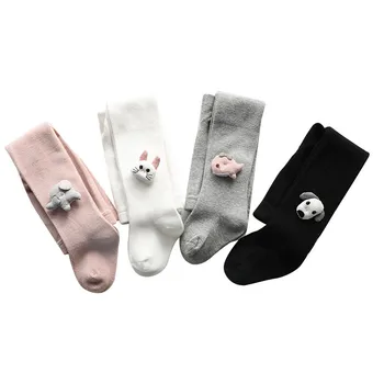 

Spring/Autumn Children Tights Cotton Baby Girl Pantyhose Kid Knitted Tights Soft Infant Clothing Cartoon Pants Age for 6M-6Years