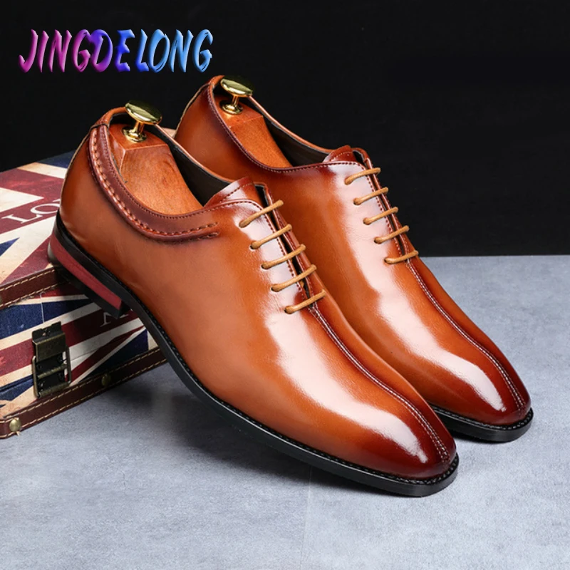 Chaussures En Cuir Pour Homme, Chaussures Classiques À Bout Pointu