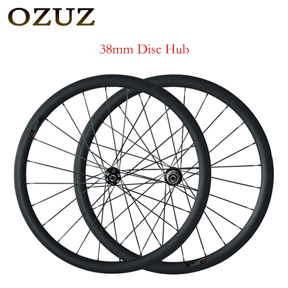 

OZUZ 23mm Width Carbon Disc Road Wheels Carbon Disc Wheelset Carbon Wheels D791SB/D792SB Hub 38mm Road Bike Wheelset