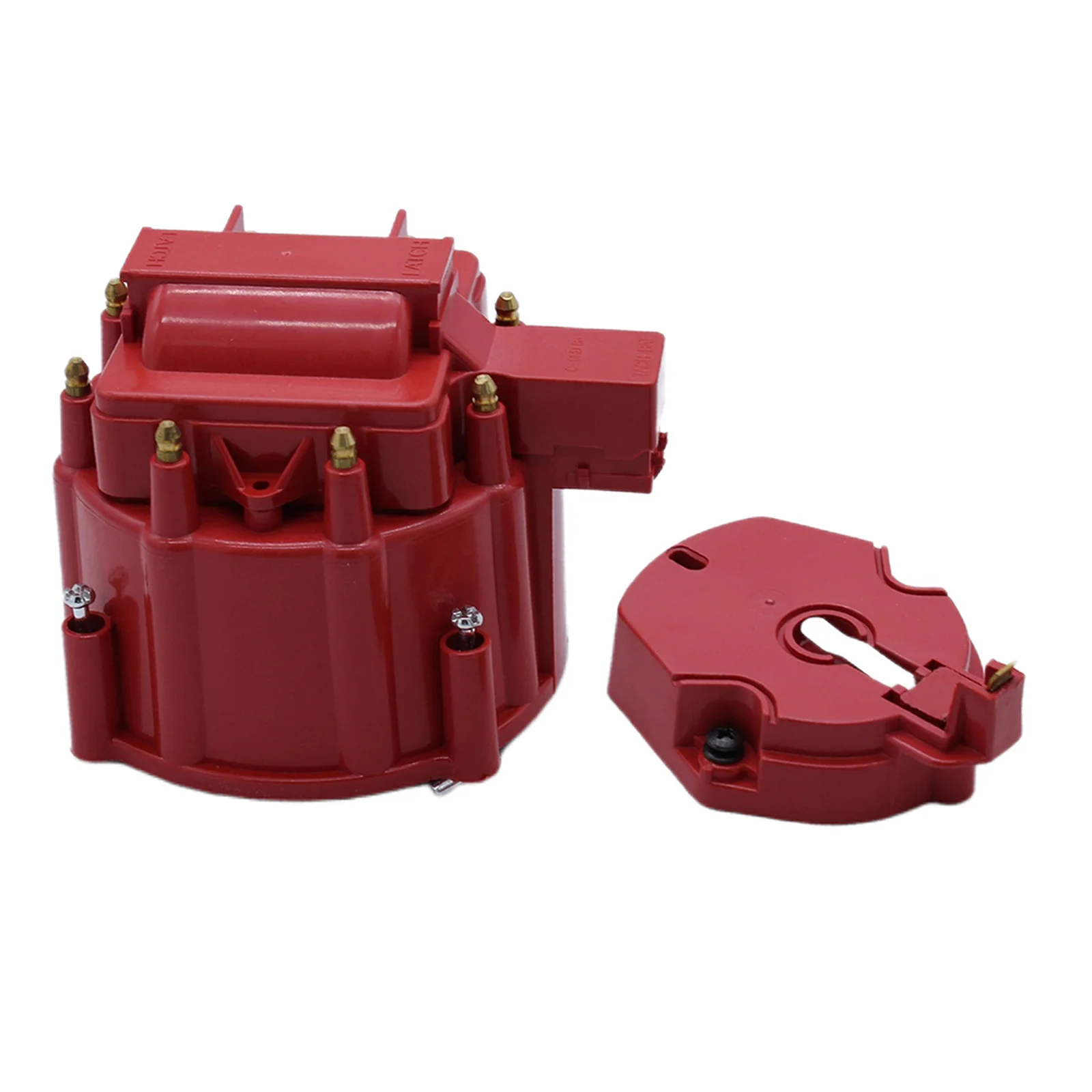 Distributor Cap and Rotor Coil Cover Kit For SBC  305 350 454 Durable Heavy Duty
