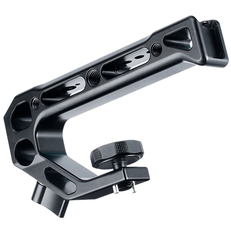 

R008 Camera Cold Shoe Handle Grip with Arri Locating Screw M5 Rotating Screw External Monitor Mic for DSLR NikonCanon Sony