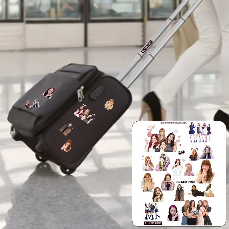 black pink suitcase
