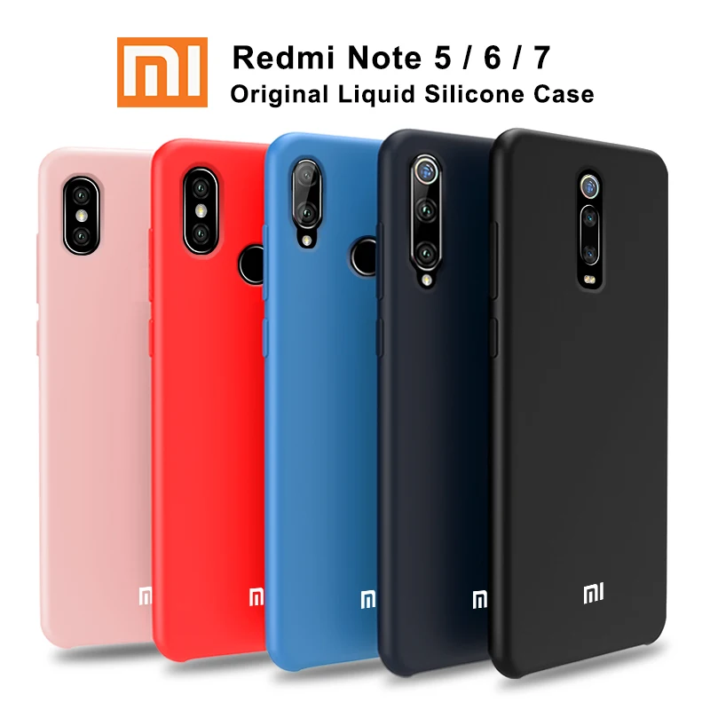 

Redmi Note 6 Pro Case Original Liquid Silicone Soft Protection Cover Xiaomi Redmi Note 7 6 5 Pro 7S Case Shockproof Cover Capa