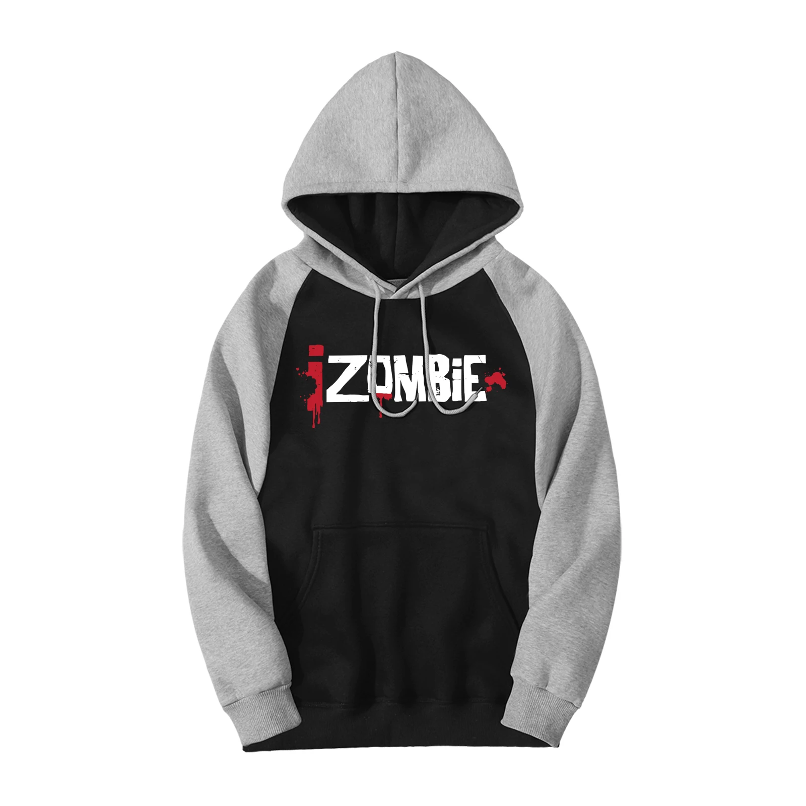 ТВ шоу IZombie Реглан Толстовка мужская Осень Зима теплые флисовые толстовки Толстовка Повседневная Уличная мода я пуловер с рисунком зомби - Цвет: Gray Black 6