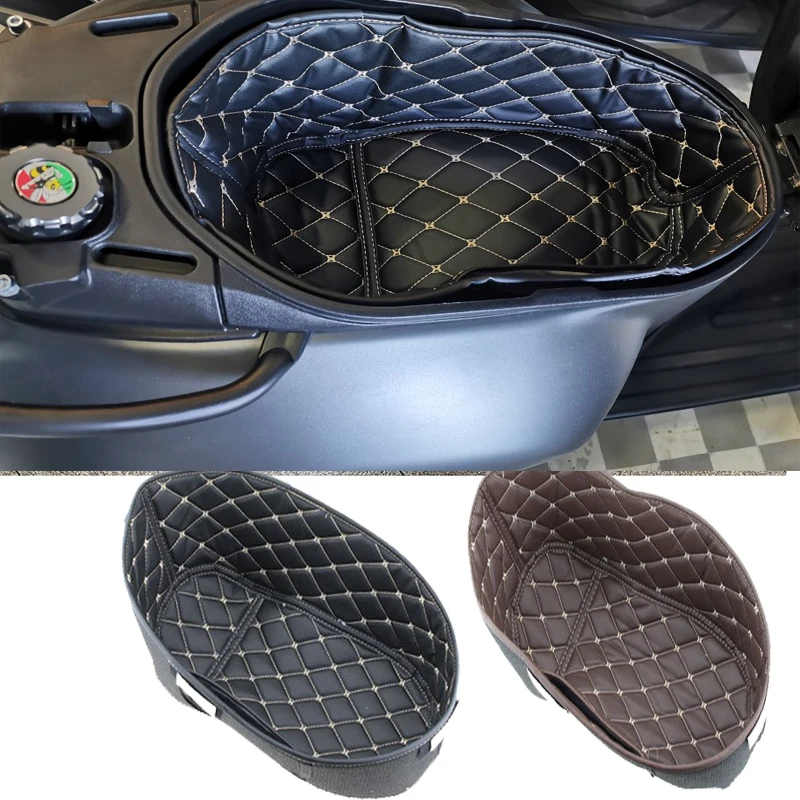 Кожаный задний багажник KODASKIN протектор груза коврик для сиденья мотоцикла Vespa
