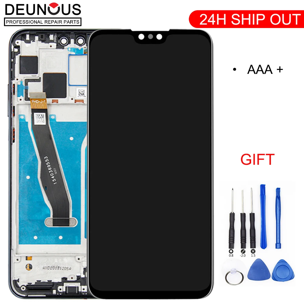 

100% Original 6.5'Full LCD DIsplay+Touch Screen Digitizer Assembly For Huawei Y9 2019 LCD JKM-LX1 JKM-LX2 JKM-LX3