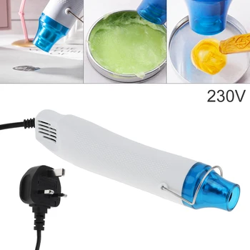 

230V 300W Handheld Heat Gun Multifunction Mini DIY Rapid Warming Hot-Air Blower with Supporting Seat