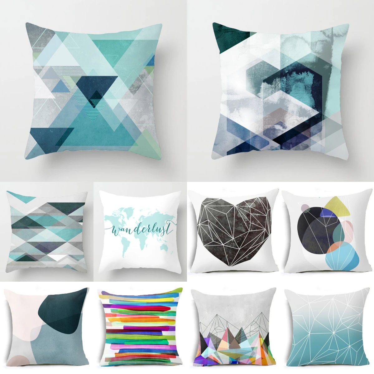 Nordic Style Cushion Cover Decorative Modern Art Pattern Geometric Pillow Case