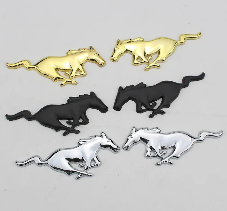 3D Ford Metal Mustang Автомобильный логотип боковая этикетка Ford Mustang Модифицированная стандартная наклейка для украшения автомобиля змея стандартная наклейка на бампер s