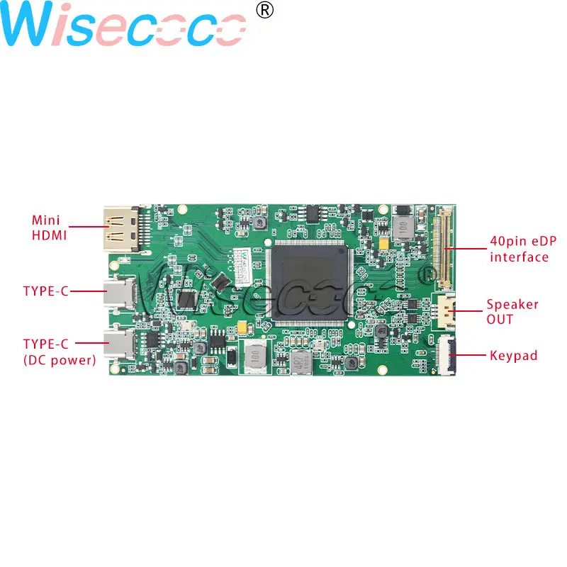 Wisecoco 40pin eDP HD драйвер платы type-C напрямую подключен+ mini HDMI контроллер плата синхронизации дисплей с телефоном