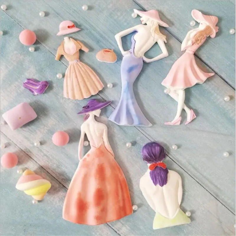 

Lady Shape Silicone Mold, Fondant Cake, Chocolate Molds, Cookies, Candy Pastry Mould, Biscuits Baking, Cake Decoration Tools