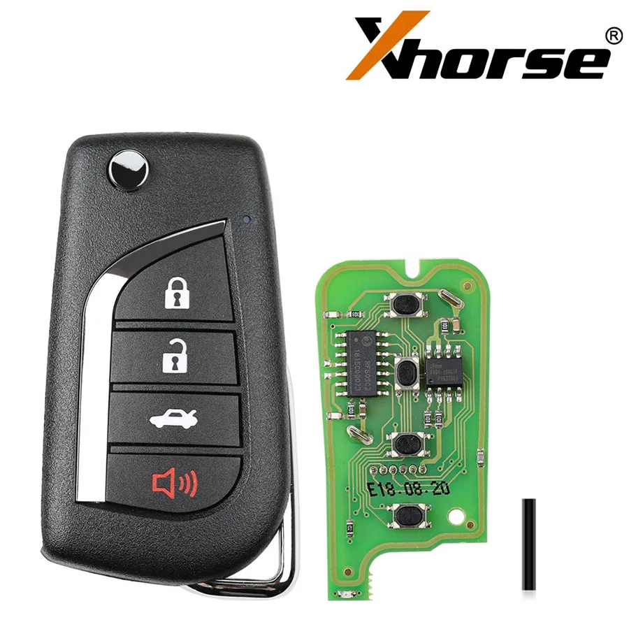 Xhorse XKTO10EN для Toyota Type Y.T стиль (Flip 4BTN) проводной универсальный пульт дистанционного