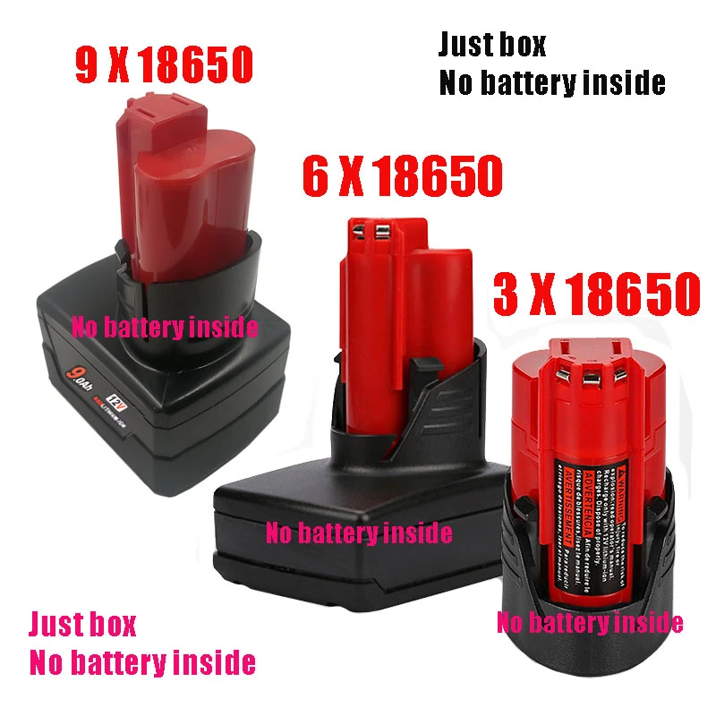 Replacement Parts for Milwaukee 48-11-2411 M12 Li-12V Battery Plastic Case