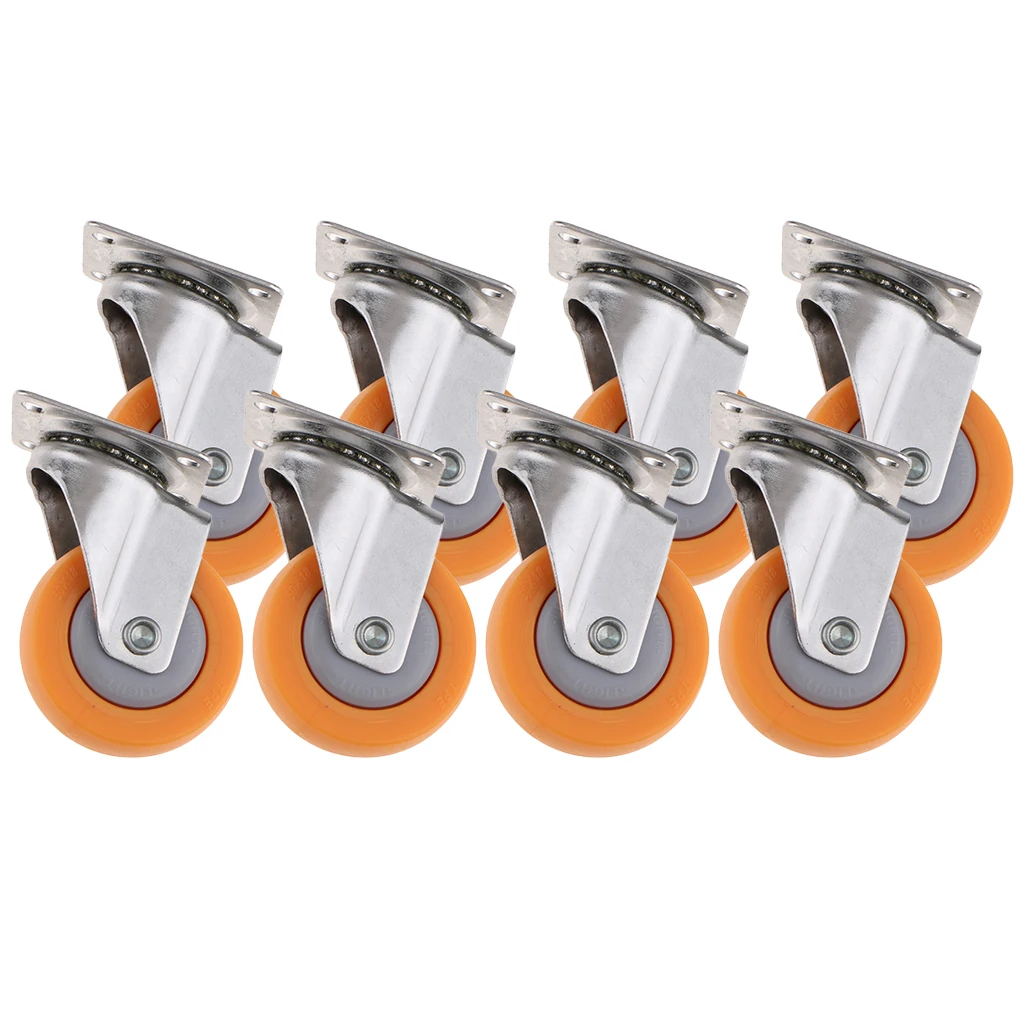 8pcs Full Swivel Caster Wheels 2