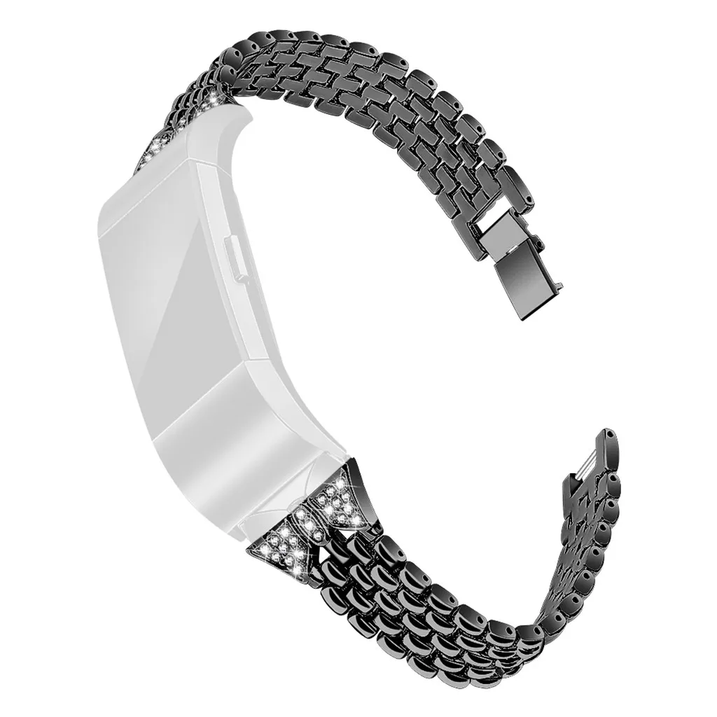 Серебряный ремешок из нержавеющей стали для Xiaomi M3 металлический ремешок для умного браслета Miband 3 ремень Сменные Ремешки ремешок 3