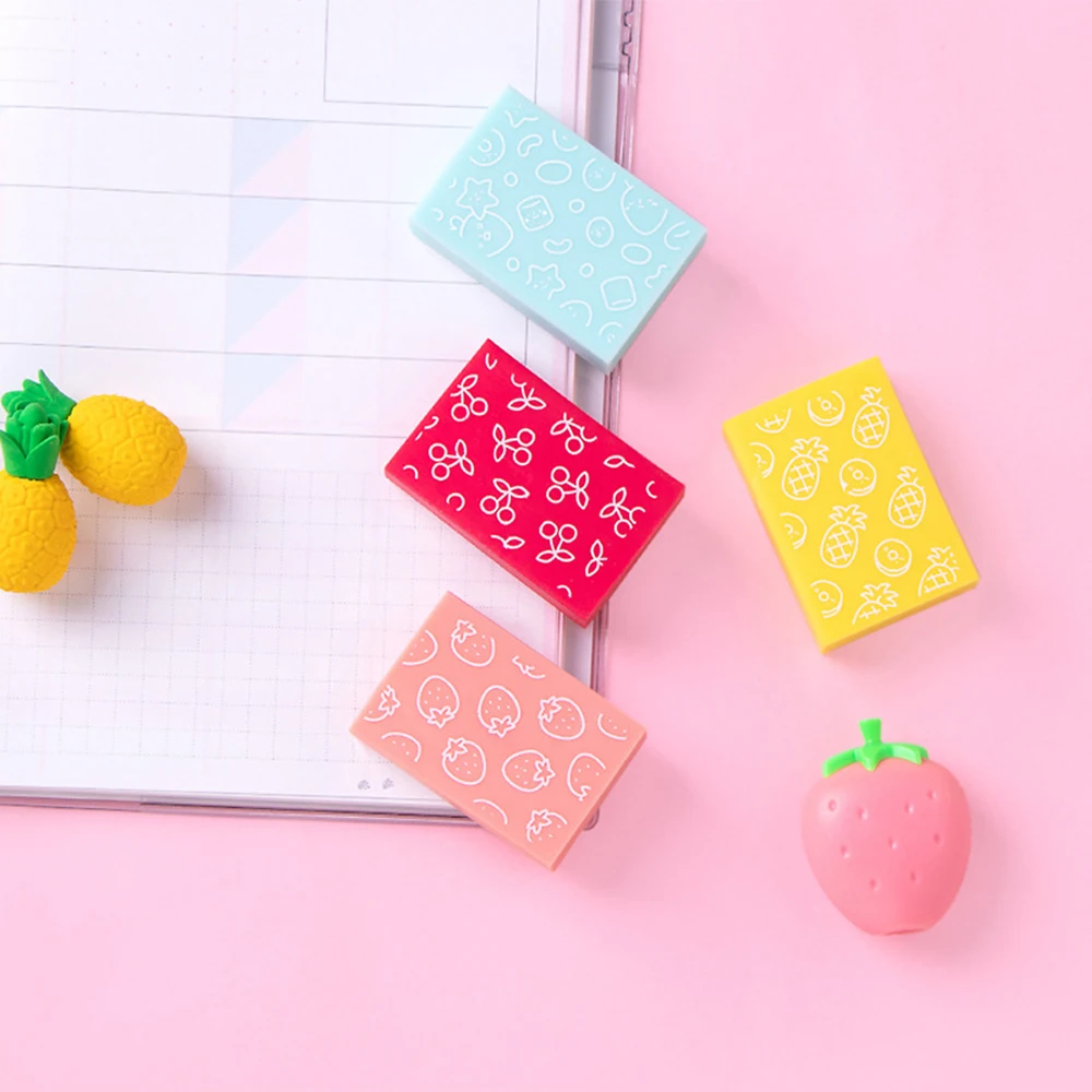 

1 Pcs Toffee Eraser Creative Cute Student with No Traces Like Skin Rub Without Debris Creative Cute Stationery Candy Eraser