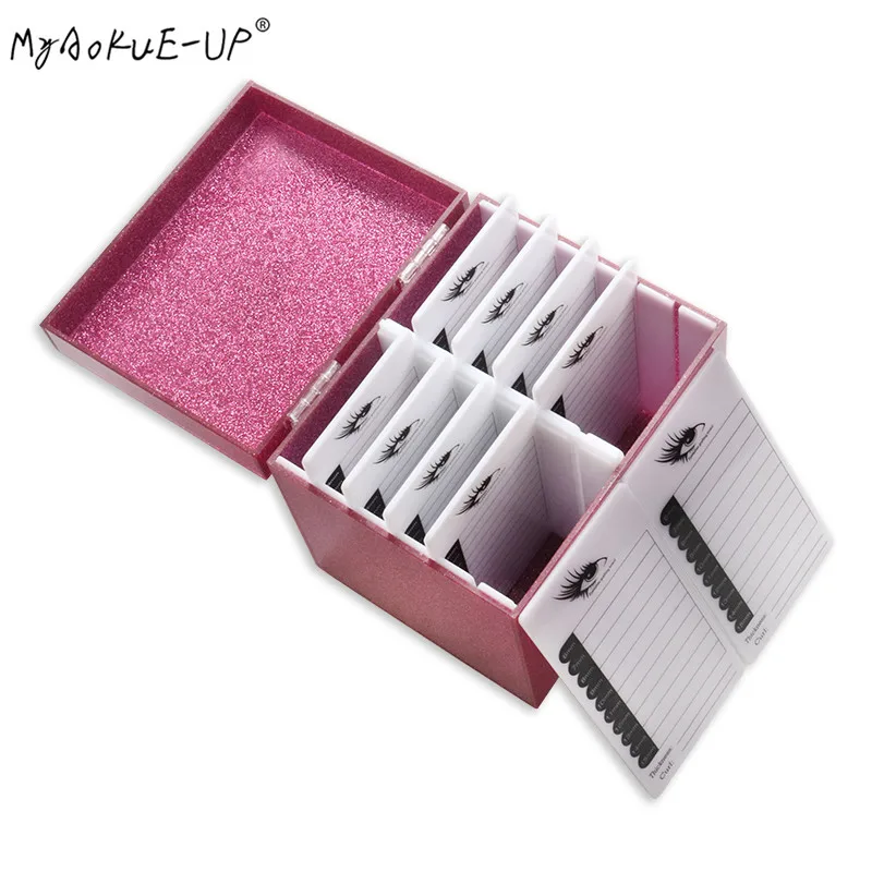 Lashes-Holder Eyelash-Extension-Tool Storage-Box Makeup-Organizer Pallet Grafting 4-Colors