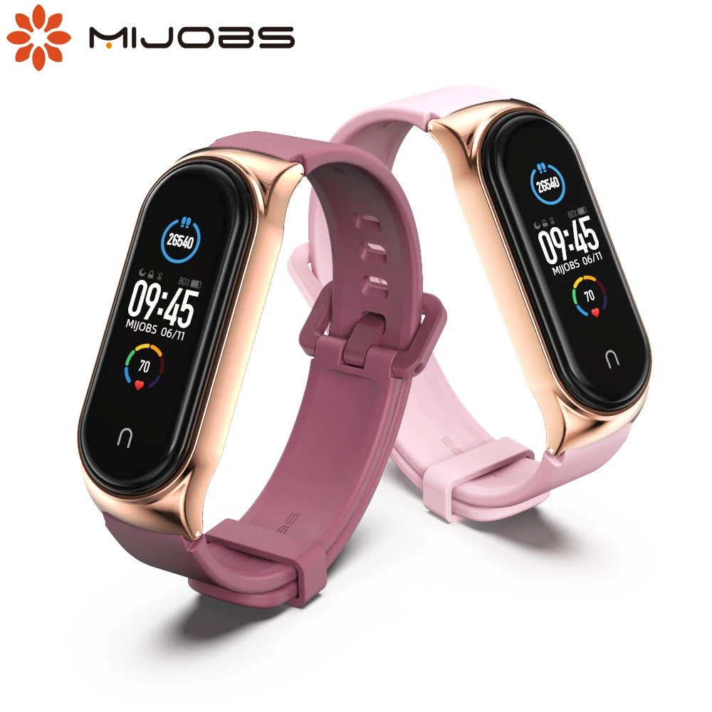 Silicone Wristband Bracelet Replacement Mi Band 5 Straps Strap Mi