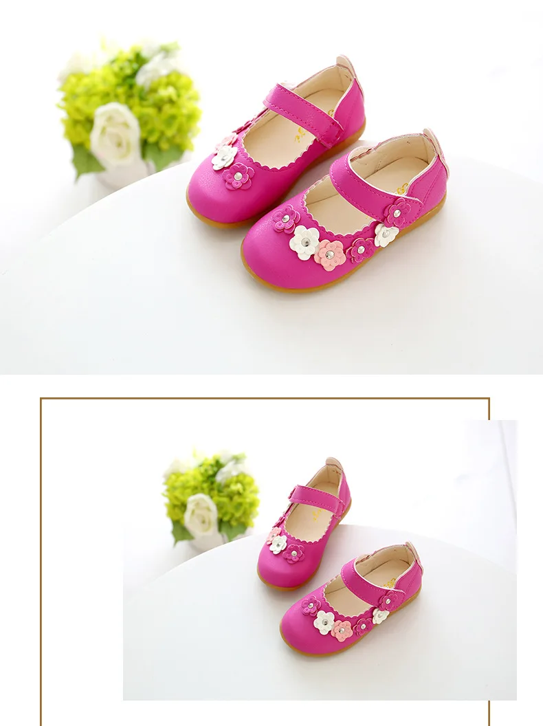 extra wide children's shoes Princess Shoes for Girls Soft Baby PU Leather Infant Cute Toddler Children Kids Party Flower Spring Summer Shoes girls leather shoes