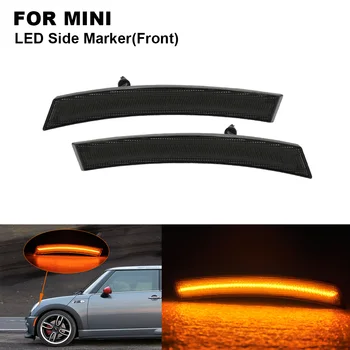

2pcs 5W Smoked Amber Front LED Car Side Marker Lamp Light For MINI R50 R53 2002 2003 2004 2005 2006 R52 2004 2005 2006 2007 2008