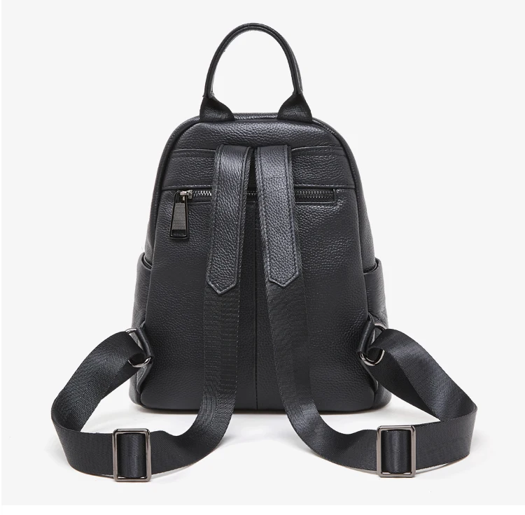 Модный подлинный кожаный школьный рюкзак для женщин женский, Черный Повседневный сумки на плечо для девочки брендовый кошелек школьный