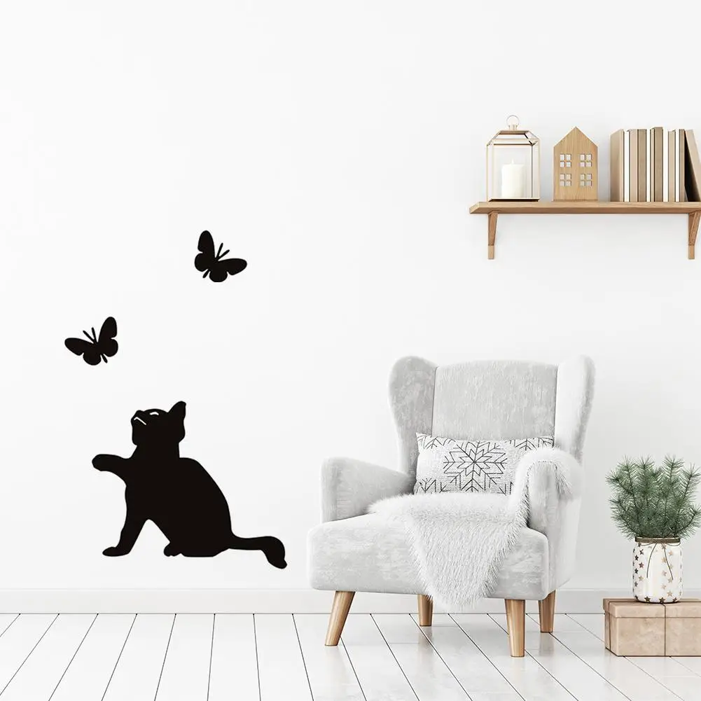 Tree Cat Printed PVC Waterproof Removable Self-adhesive Wall Sticker Bedroom Living Room Background Wall Decorative Decals