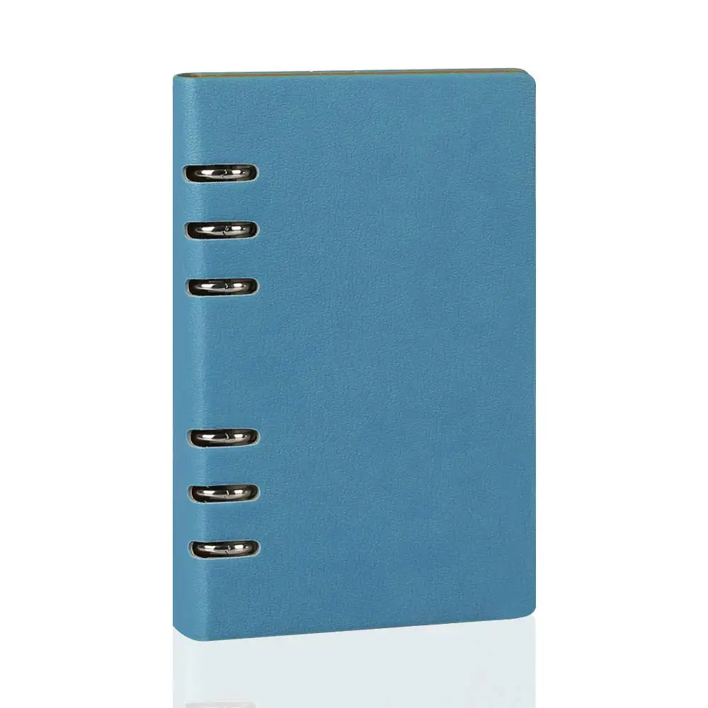 A5 Classic Refillable Notebook Loose Pocket Leather 6 Holes Rings Binder  Journal Hard Cover Diary Business Notebook - AliExpress