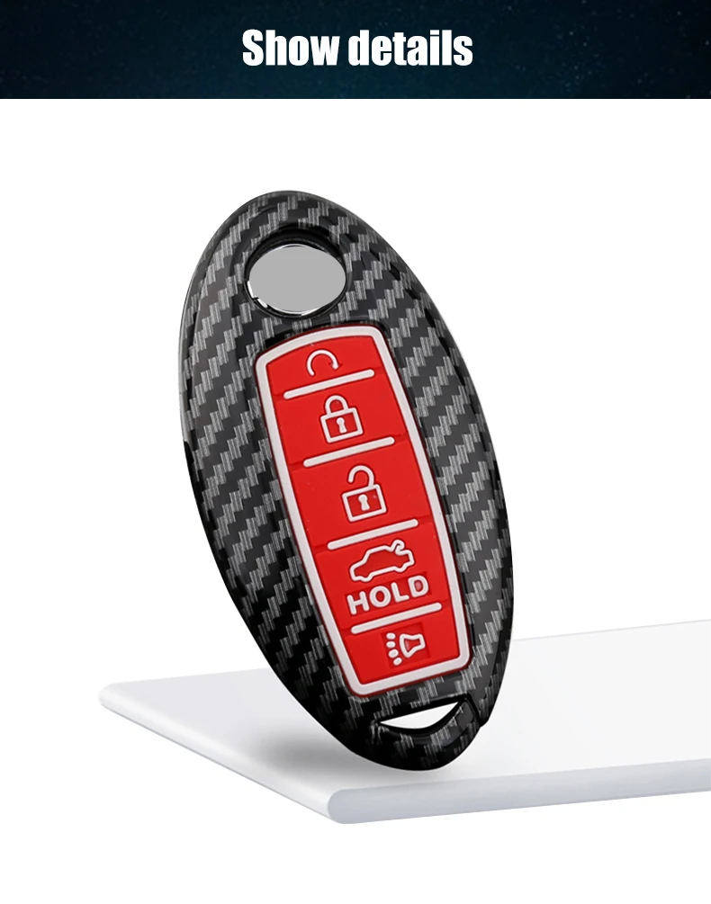 Cover chiave telecomando per Nissan Patrol Y62 Rouge Maxima Altima Sentra Murano 2018 2019 2020 - H42a66b8a793b41c9b074f31825b2816a6