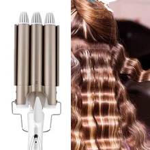 

3 Barrel Hair Curler Professional Wand Curling Iron Ceramic Triple Barrel Hair Curls Irons Hair Crimper Hair Styling Tools