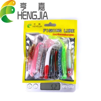 

10PCS FISHING LURE SILICONE BAIT 11CM/5G SOFT BAIT ARTIFICIAL FISHING LURE LURES ARTIFICIAL SWIMBAIT TSURINOYA PECHE LEURRE FISH