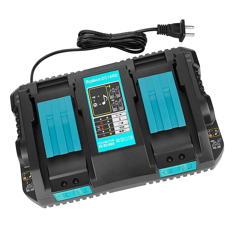 

Dual Charger 14.4-18V DC18RC Fast Charging Fit for Makita Battery LB88
