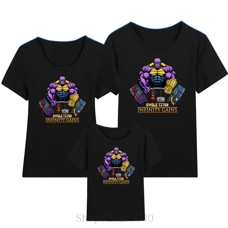 Спортивная рубашка для девочек-подростков infinity war swole titan gains детская одежда топы