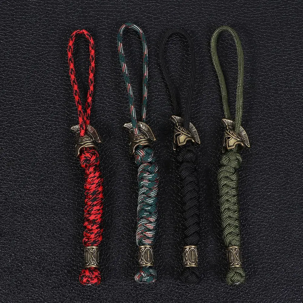 Keychain car key chain outdoor tool rune bead lanyard knife jewelry survival paracord