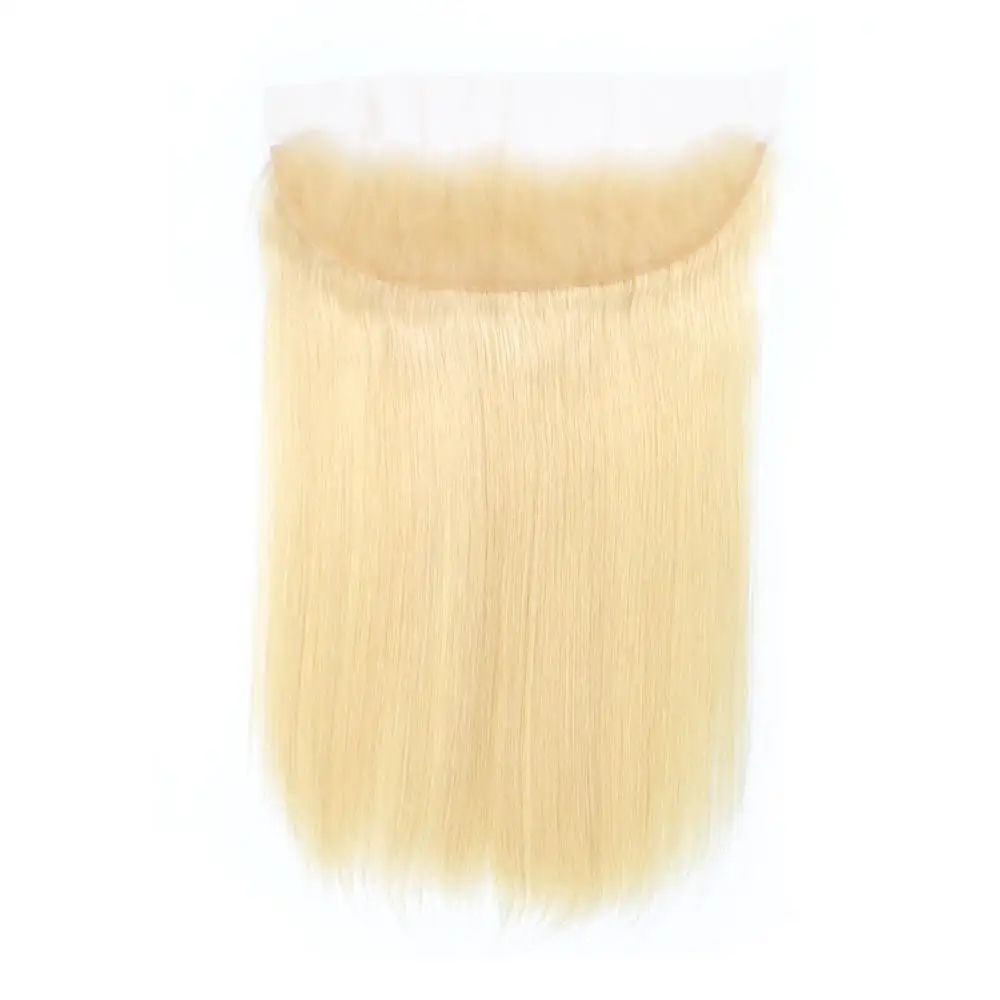 Acehair пряди с закрытием 613 медовый блонд монгольские прямые 10-30 дюймов Remy человеческие волосы плетение Кружева Фронтальная Закрытие с 3 бу