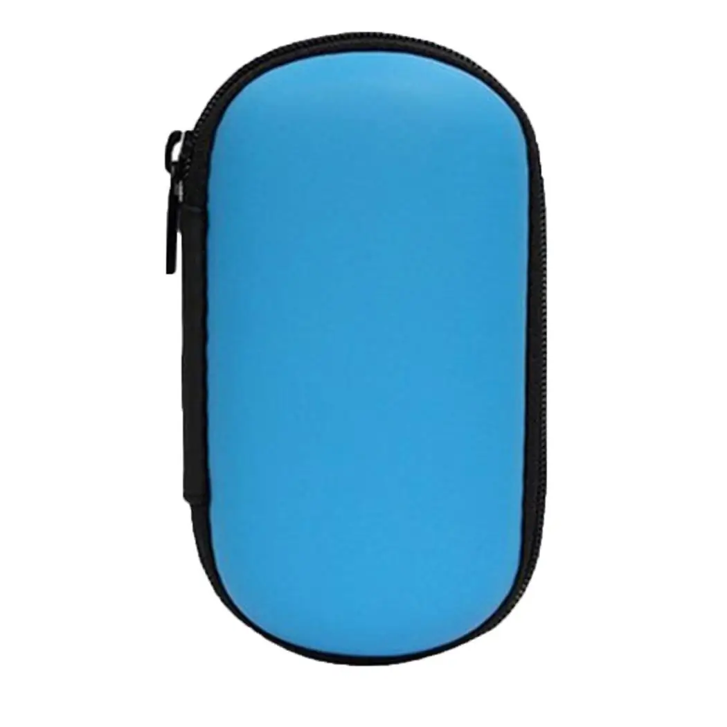 

Oval Earphone Bag Mobile Phone Accessories Organizer Charger Headset Data Cable Storage Case Portable Zipper Earbuds Organiser
