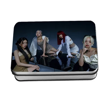 

KPOP BLACKPINK <How You Like That> Polaroid Photo Lomo Card K-pop LISA JENNIE JISOO ROSE Fan Collection Metal Box Card 40Pcs/Box