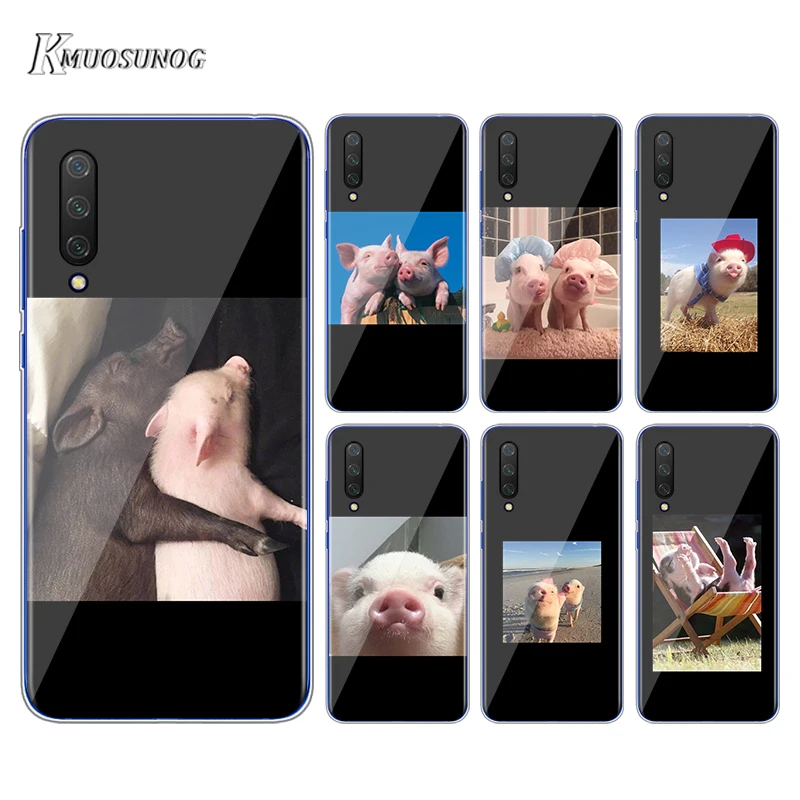 

Cute Little Pink Pet Pig for Xiaomi Poco M2 Pro Mi 9 9T CC9 10 Lite 5G Pro Note 10 9 SE 8 A3 F1 Lite TUP Phone Cover
