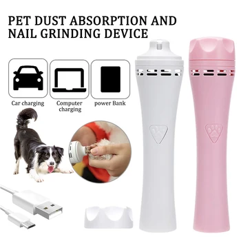 

USB Portable Pets Dog Cats Nail Clippers Automatic Electric Pets Clippers For Dog Cat ABS Pet Puppy Paw Nail Clippers