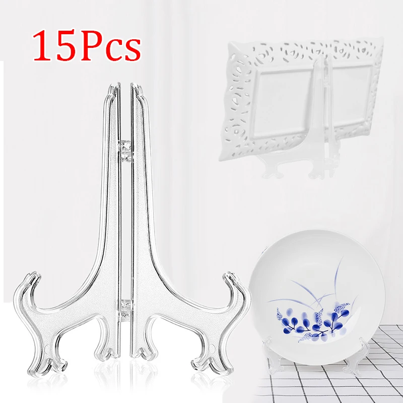 Clear Transparent Display Rack Tray Multi-Purpose Folding Bracket Accessories