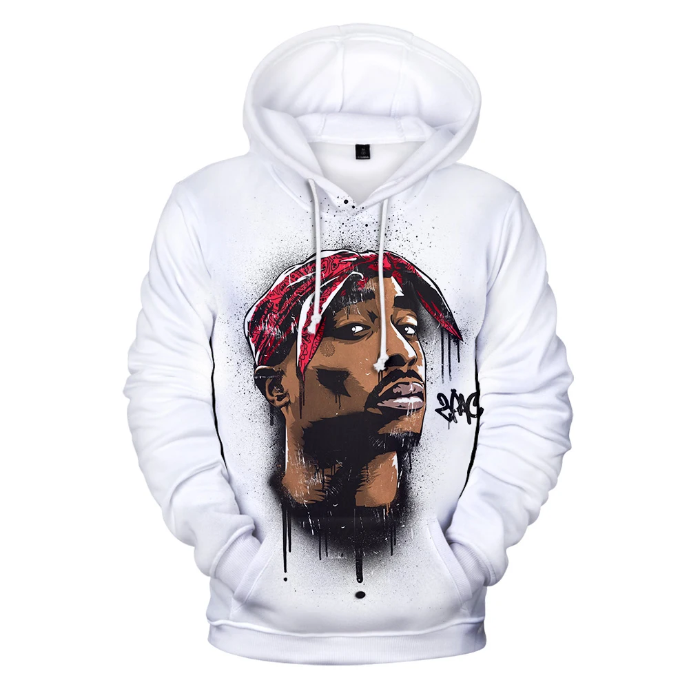 Худи Rapper 2Pac в стиле хип хоп популярные толстовки для мужчин и женщин повседневные