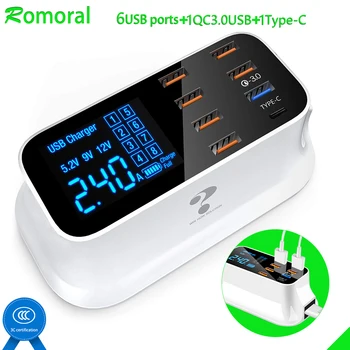 

Quick Charge 3.0 Led Display USB Charger For Android iPhone Adapter Phone Tablet Fast Charger