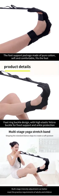 Fascia Elastica Per Yoga E Stretching - Cintura Per Allungamento Legamenti, Fitness E Pilates - Foto 10