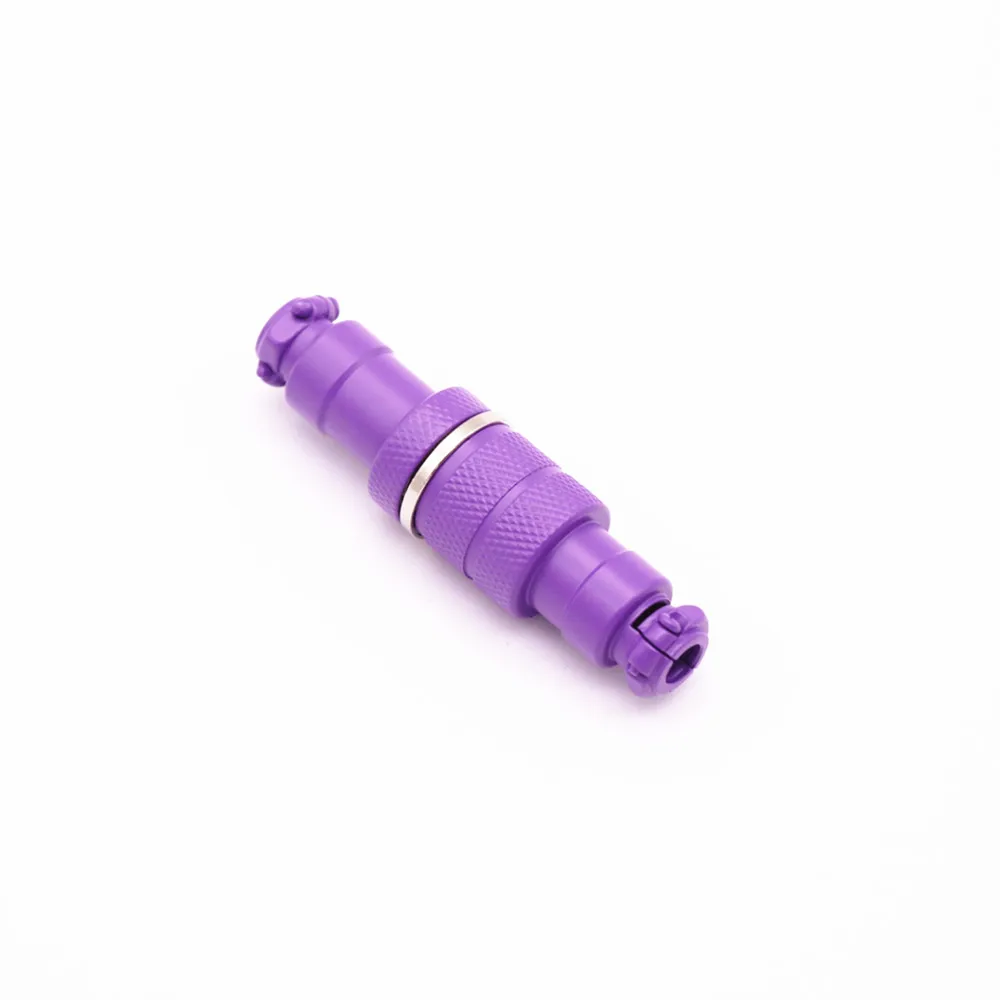 Colorful Pink Purple Light Blue GX16 Aviator Socket Butting Docking 4 core 4Pin Male&Female for Keyboard Coiled USB Type C Cable
